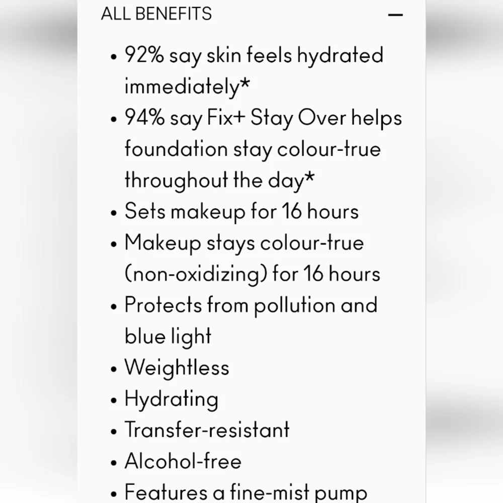 MAC Fix + Stay Over Alcohol Free Long-Lasting Setting Spray